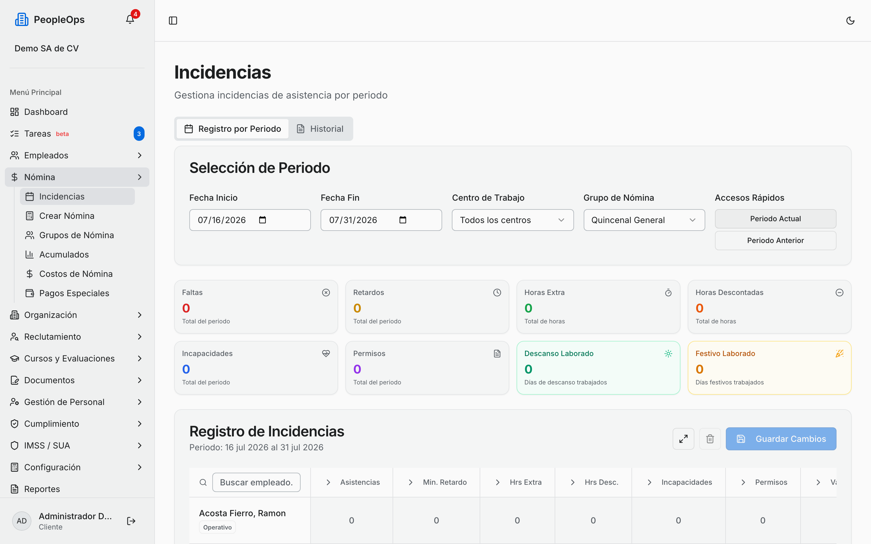 Atajos para saltar al periodo que te interesa